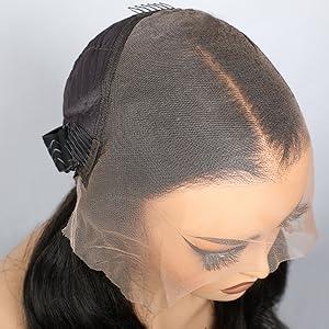 【NEW IN】Lemoda 13x6 HD Transparent Lace Frontal Human Hair Wigs 200 Density Pre-Cut / Pre-Plucked Brazilian Body Wave Lace Front Wig With Tiny Knots