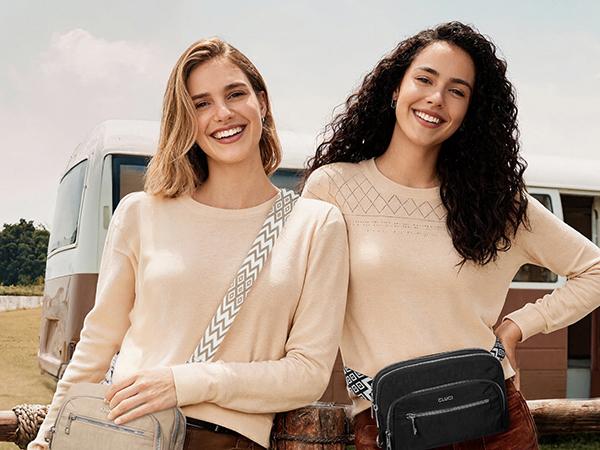 CLUCI TikTokShopSpringGlowUp Anti Theft Travel Essentials Crossbody Bag Convertible Belt Bag with Zipper Lock RFID Blocking & Waterproof for Travel