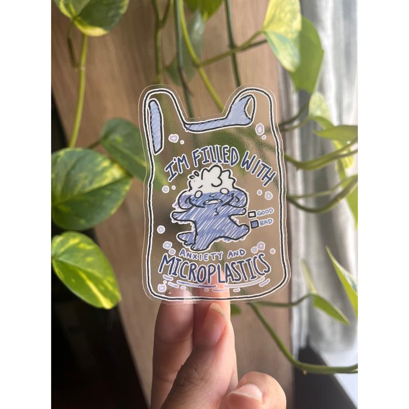 Microplastics sticker - TikTok Shop