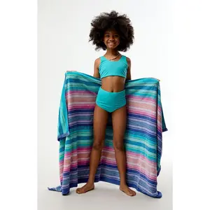 Pacsun Kids Teal Tank & High Waisted Bikini Set