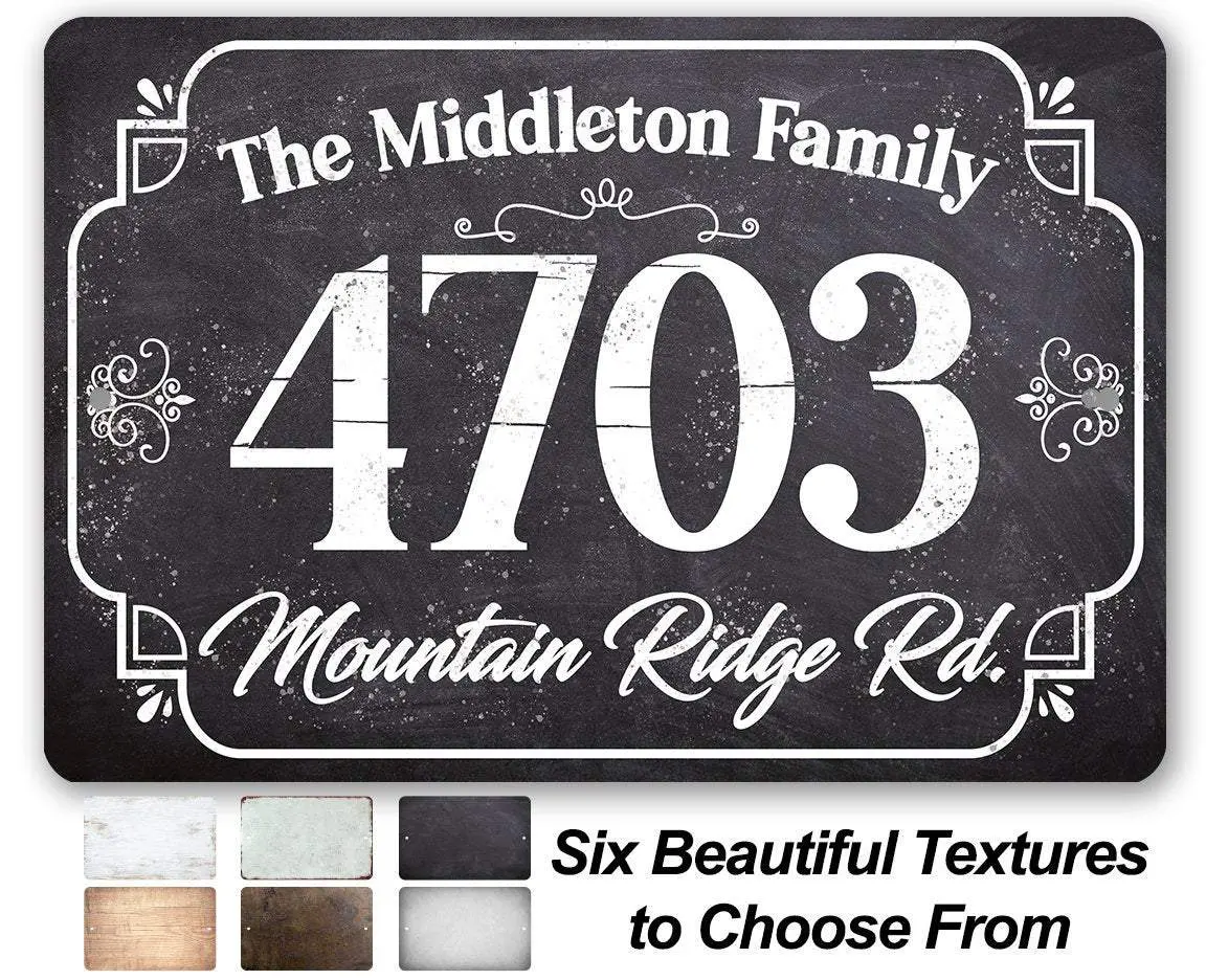 Personalized Epoxy Wall Address Plaque - Lightweight Rectangular Aluminum Sign with Print, Funny Theme - Indoor/Outdoor Home Decor, Ideal Gift, Metal Plaque