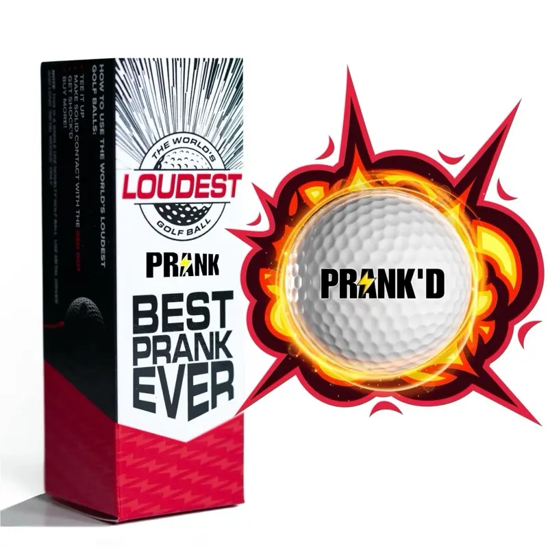 Prank’D Golf Balls - Loud Supersonic Golf Ball - Funny Prank