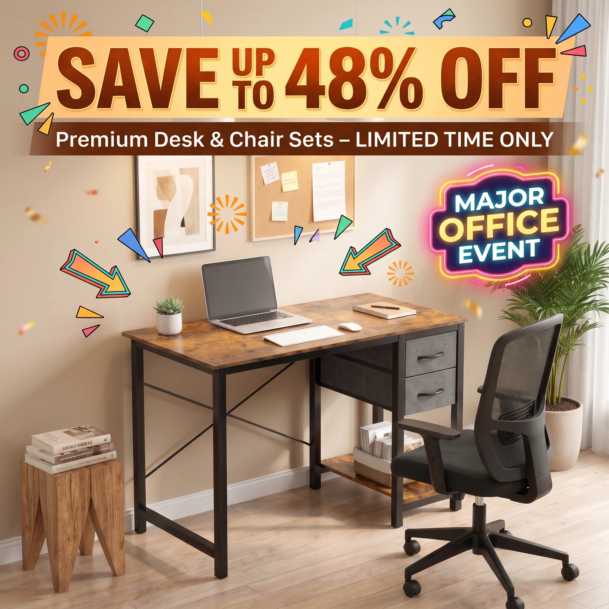 40-in Modern Small Computer Desk - Durable Office Furniture with Drawers, Storage Shelf, Reversible Design, Side Hooks; Customizable for Dorm Room, Bedroom Tight Spaces (Laptop, Textbooks, Stationery Organization) [Birthdays Gift Option], 40 Inch, Back To