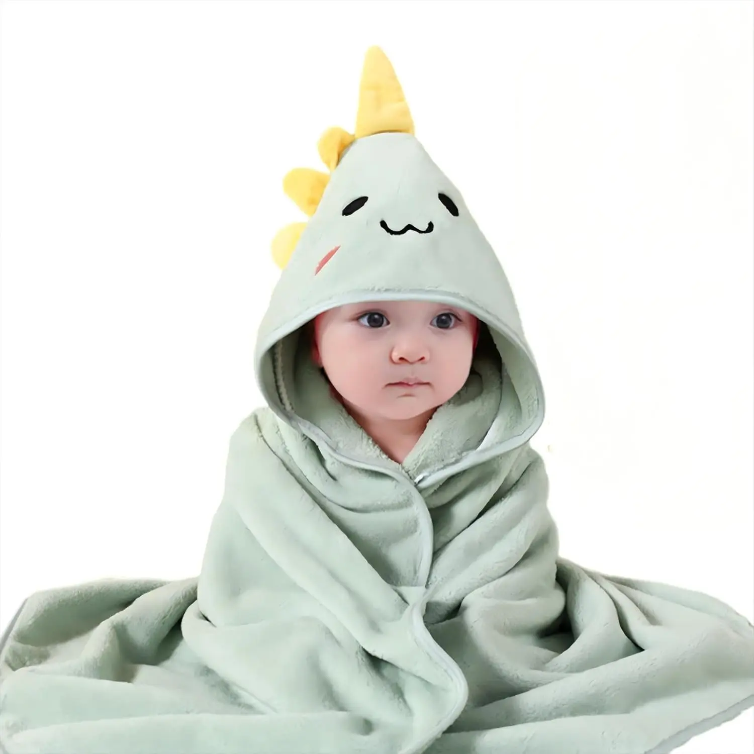 Hooded Baby Towel - Premium Soft Bath Towel for Baby, Newborn,Infant - Ultra Absorbent,Natural Baby Stuff Towel, Soft Coral Velvet Coral Fleece Bath Towel for Boys and Girls