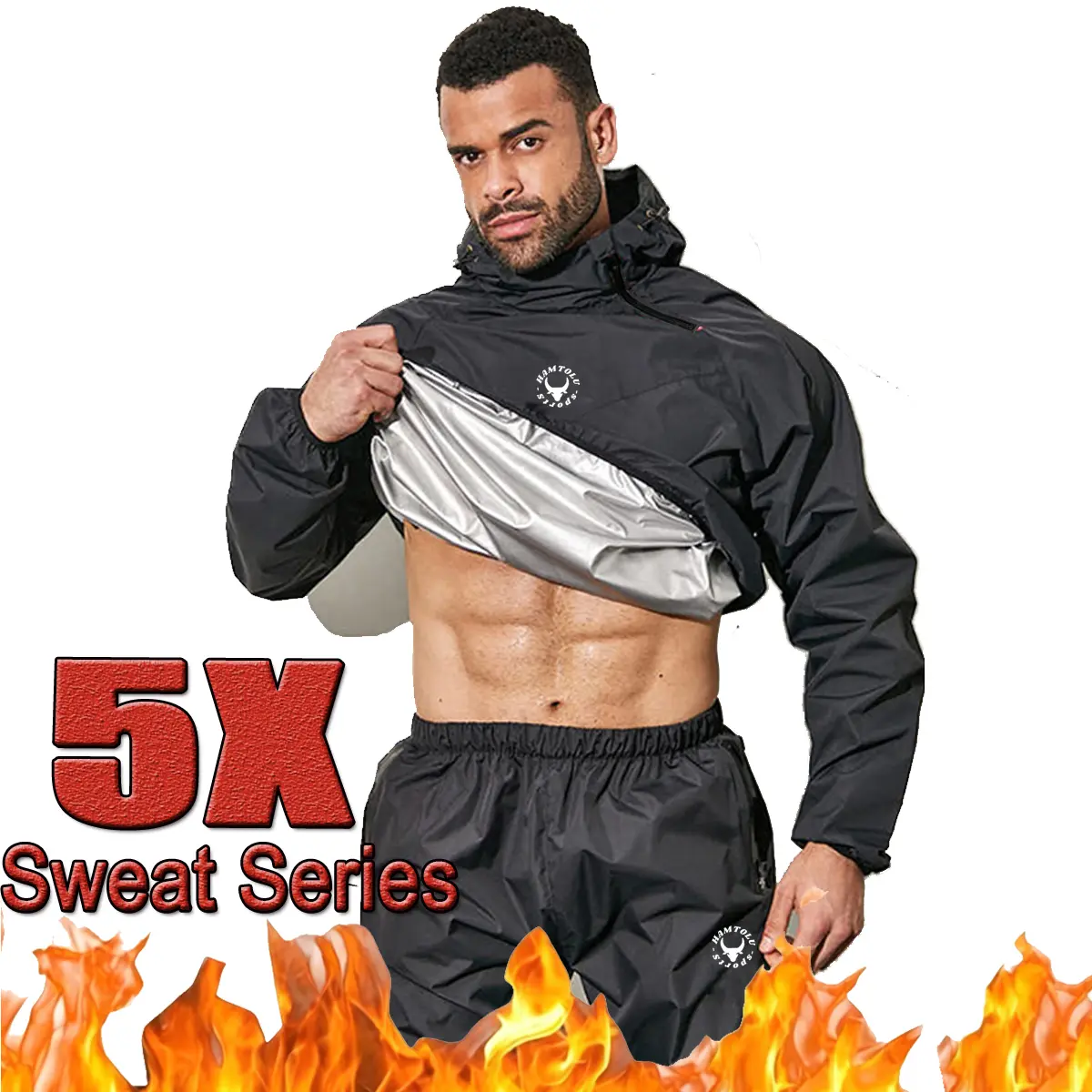 HAMTOLU Men's Long Sleeve Sauna suit, Outdoor sports jacket, Back To School Workout Top, Tummy Flattering Outfits, Compression Shirts, Fall Outfits, Fallfreshness, Fall Clothes