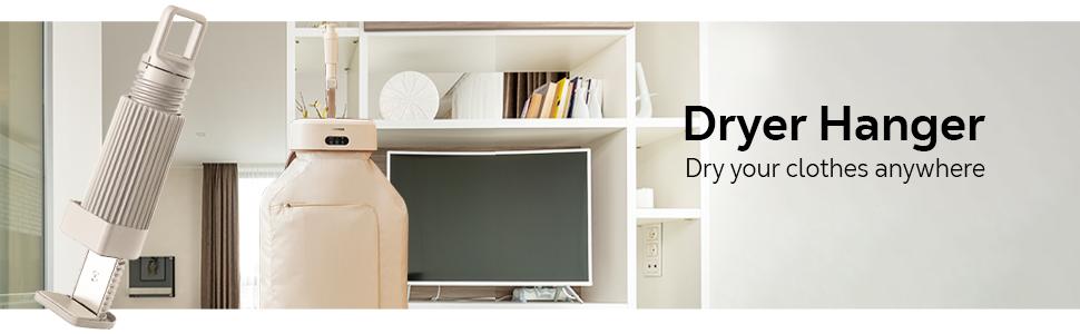 Electric Portable Clothes Dryer  600W Mini Hanging Dryer for Apartment, Dorm, RV - Quick and Easy to Use with Dryer Bag Appliance Household