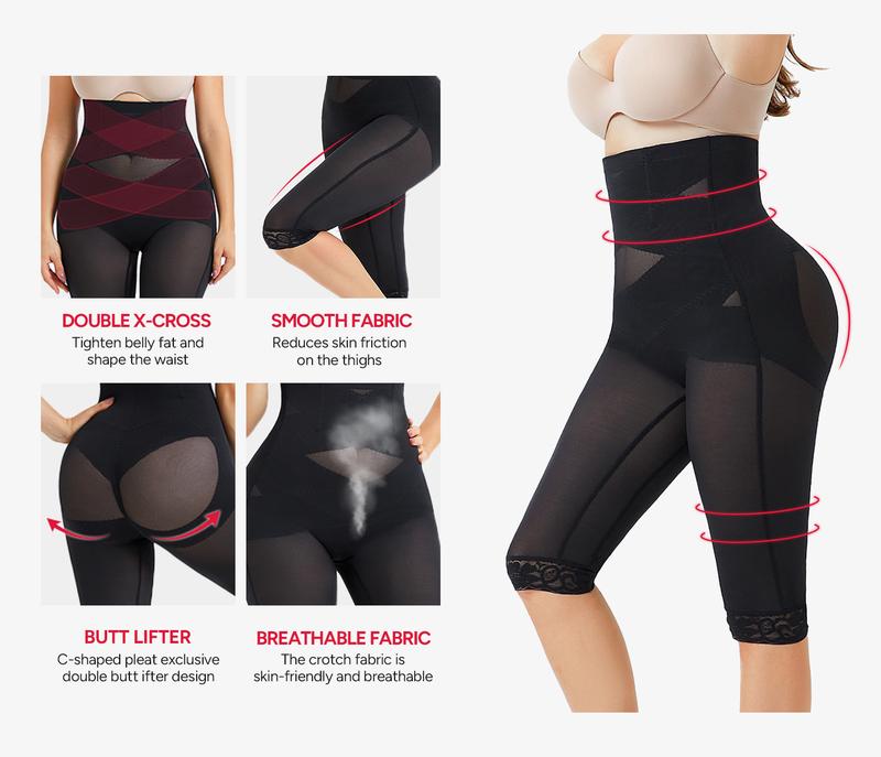 Nebility Women's Breathable Shapewear Pants - Seamless Tummy Control Compression, Basic Minimalist Comfort Fit Womenswear Bridal