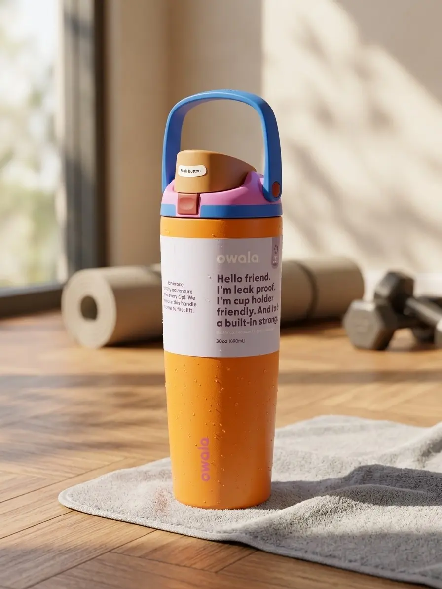 Stainless Steel Flip-Lid Straw Insulated , Leakproof Portable Sports Water Bottle with Colorful Cover, Moderate Capacity, 24-Hour Vacuum Insulation, Fashionable Holiday Birthday Christmas Gift