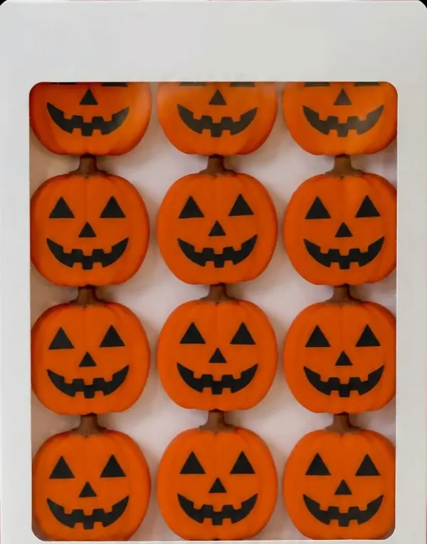 Decorative Knob Covers - Jack o Lantern - 12pk - Stretch Over Hardware Decorations, Cozy Seasonal Autumn Colors for Kitchen Bathroom Dressers Home