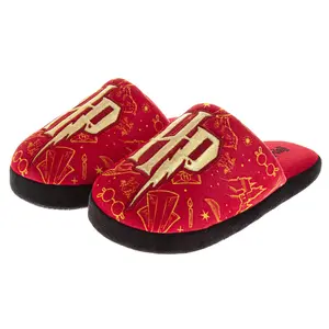 Harry Potter Slippers for Adults Cozy Plush Magical Dual Size Fit (Adult)