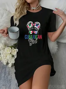 Half Cuban Half Mexican Country Mexico Flag Cuba Casual Dress