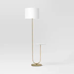 Floor Lamp with Marble Table - Threshold