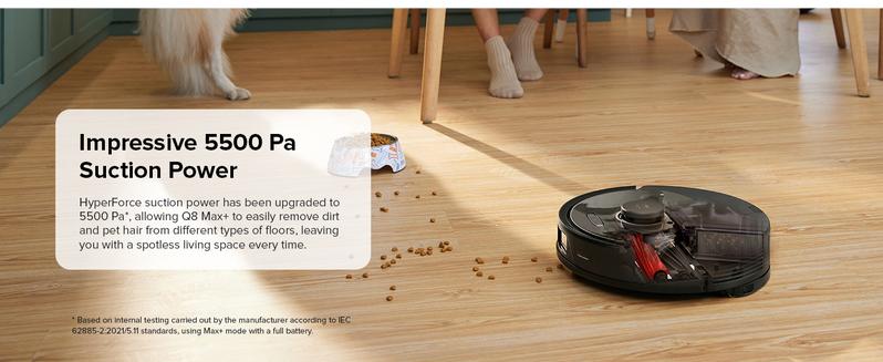 Roborock Q8 Max Robot Vacuum and Mop with Obstacle Avoidance, LiDAR Navigation, 5500Pa Suction Power, and App Control #TiktokshopBlackFriday