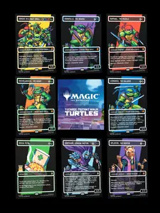 TMNT Magic the Gathering Proxies - 8-Bit Commander Precon - Glossy