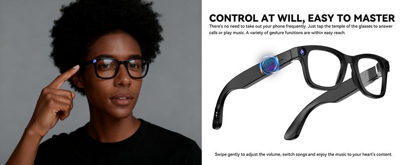 Smart Sports Glasses - First-Person 4K Camera & AI Translator for Outdoor Adventures | Photochromic, Bluetooth, Hands-Free Video