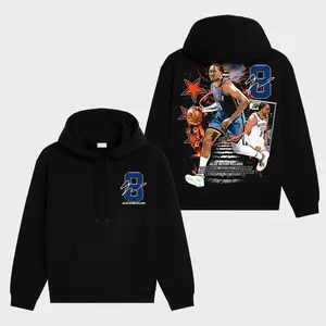 Jalen Devonn Williams "#8" Premium Cotton Hoodie, J-Dub Fan Hoodie, Thunder Nation Fans Club Hoodie, Basketball Graphic Hoodie, Basketball Lover Gift, Basketball Game Day Outfit.