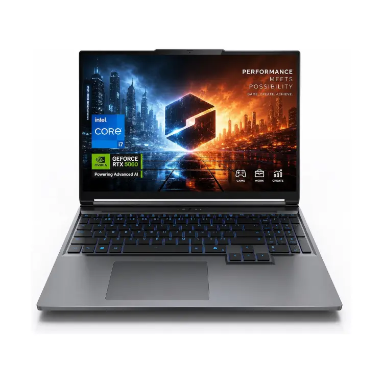 Mechevro Aurora 16X Gaming Laptop, Intel i7-14650HX, RTX 5060, 16" 2.5K 180Hz Display, 32GB RAM, 1TB SSD, Wi-Fi 6E, RGB Keyboard, Windows 11 Home