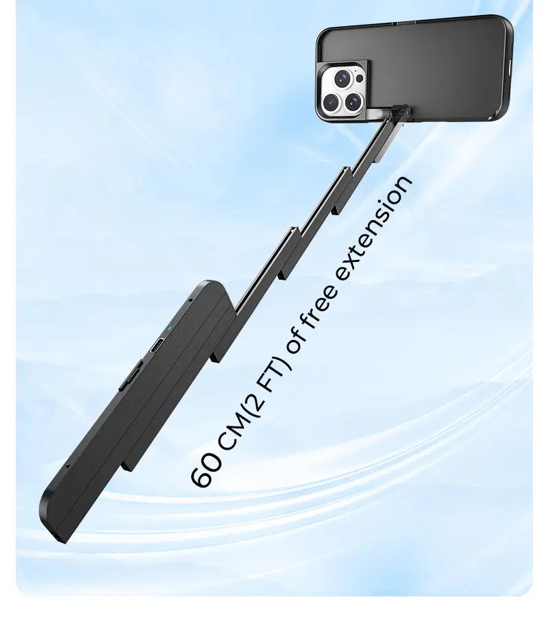 TIDEOK Bluetooth Extendable Tripod Selfie Stick Smartphone Case