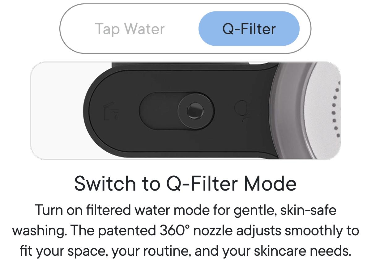 Qure Faucet Filter for Bathroom Sink Clearer Hydrated Skin Reduces Irritants Boosts Hydration Minimizes Breakouts & Irritation