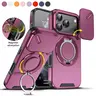 OREKROY Strong Magnetic MagSafe Case with Sliding Camera Cover for iPhone 18 Pro Max/17 Pro Max/ 18 Pro 17 16/15/14/13/12 Series, Military-Grade Shockproof Anti-Drop Phone Cover with Camera Protection and 360° Rotating Ring Kickstand