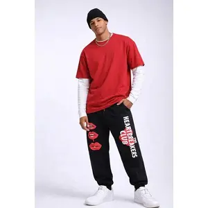 Forever 21 Heartbreakers club and verbiage side detail jogger