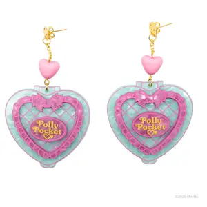 Whatever Makes You Happy Polly Pocket Locket Layered Acrylic Earrings