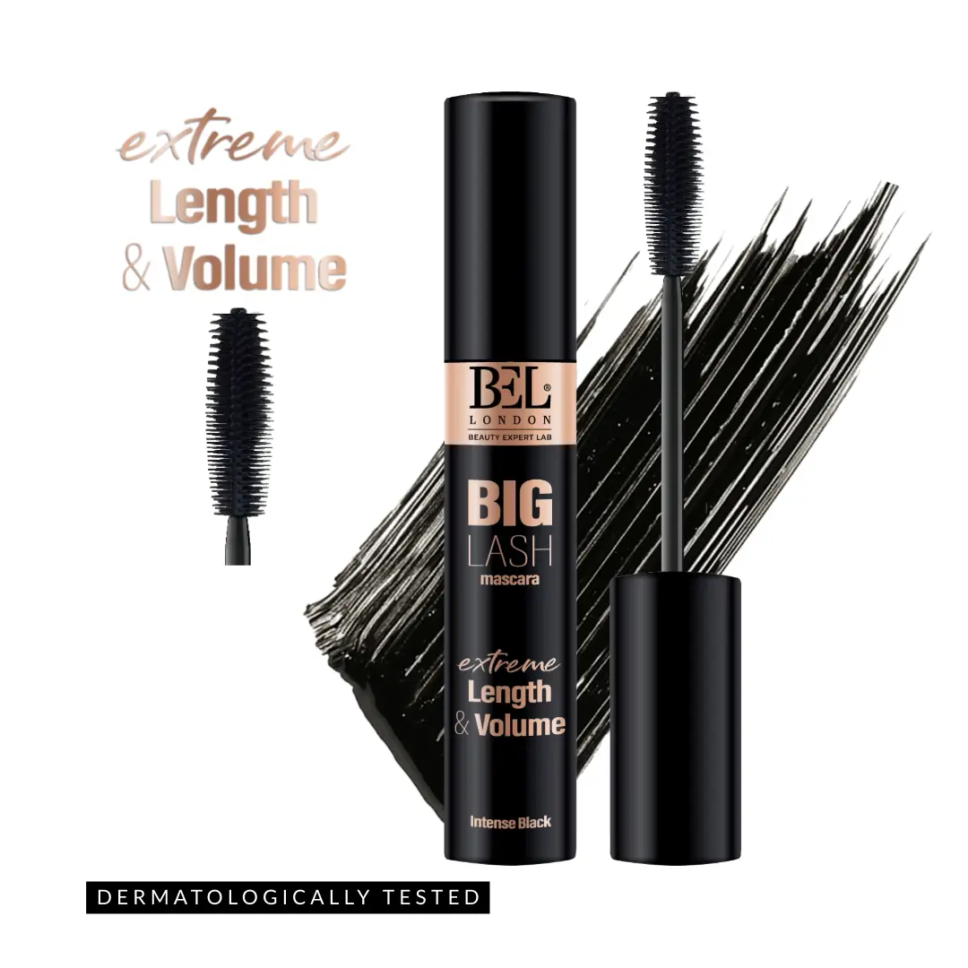 BEL London Big Lash Mascara – Flexible Brush for Extreme Length & Volume, Nourishing & Longwear BEL London Big Lash Mascara – Flexible Brush for Extreme Length & Volume, Nourishing & Longwear