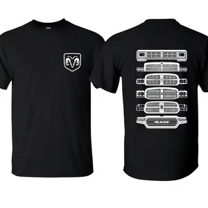 RAM Truck Evolution T-Shirt – Vintage Truck Grille Graphic, Perfect Gift for Truck Lovers and Pickup Enthusiasts, Men's Cotton Tee