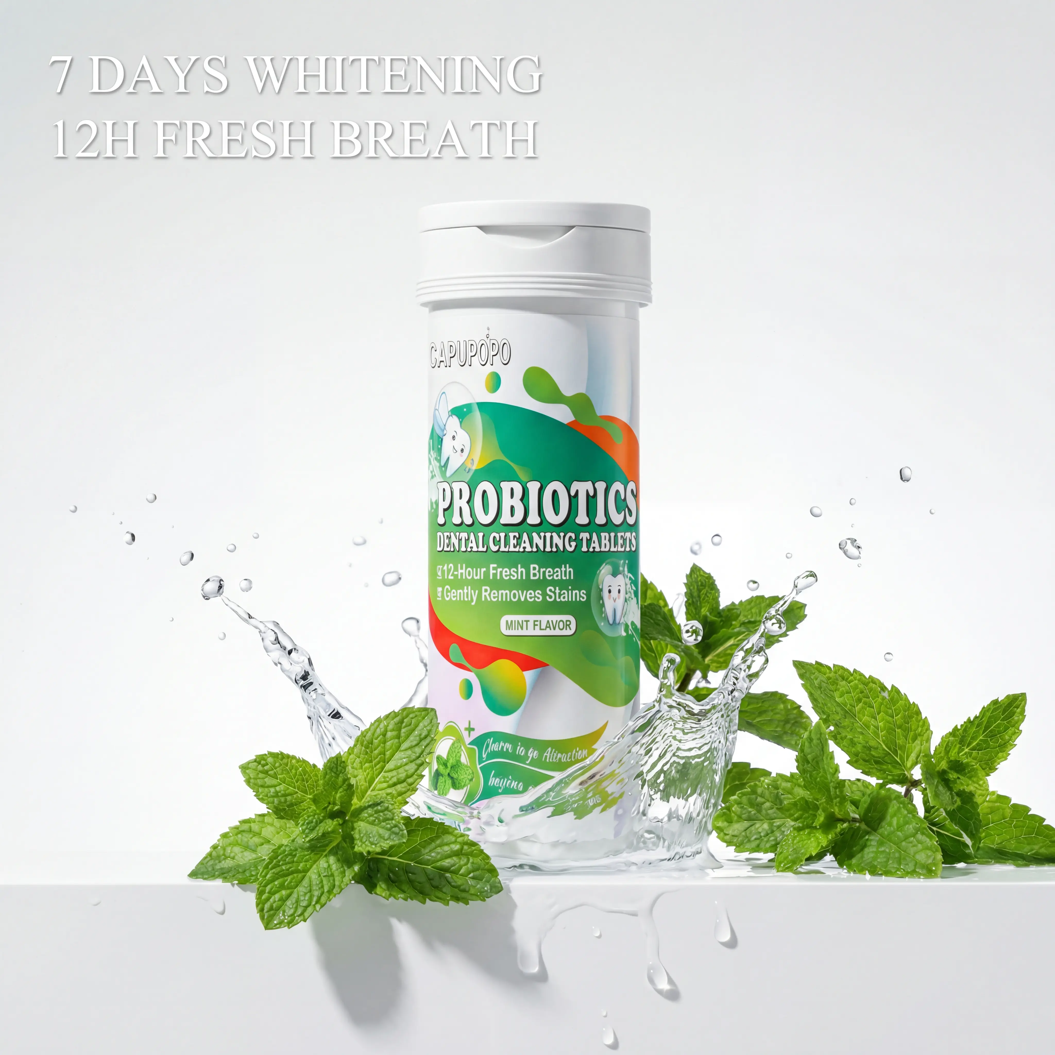 A bottle of mint flavor