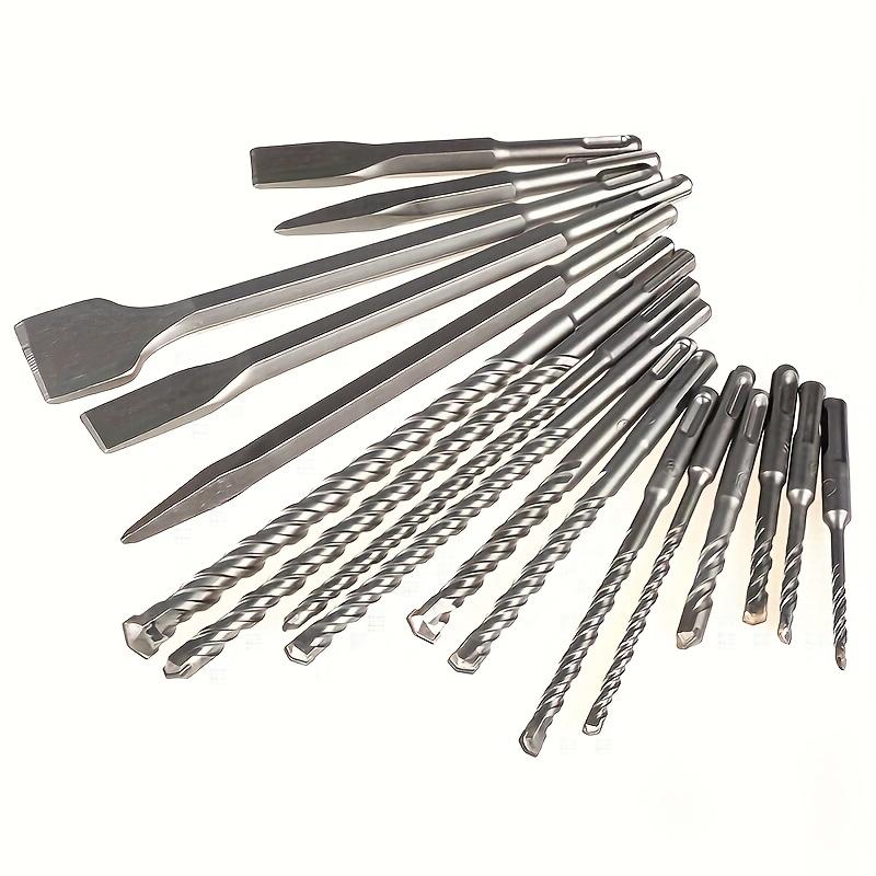 17-Piece SDS-Plus Rotary Hammer Drill Bits and Chisel Set, Carbide-Tipped Masonry Drill Bits and Chisels for Concrete, Stone, Brick, with Storage Case drywall cutting tool concrete masonry hole tool Block 17-Piece SDS-Plus Rotary Hammer Drill Bits and Chisel Set, Carbide-Tipped Masonry Drill Bits and Chisels for Concrete, Stone, Brick, with Storage Case drywall cutting tool concrete masonry hole tool Block