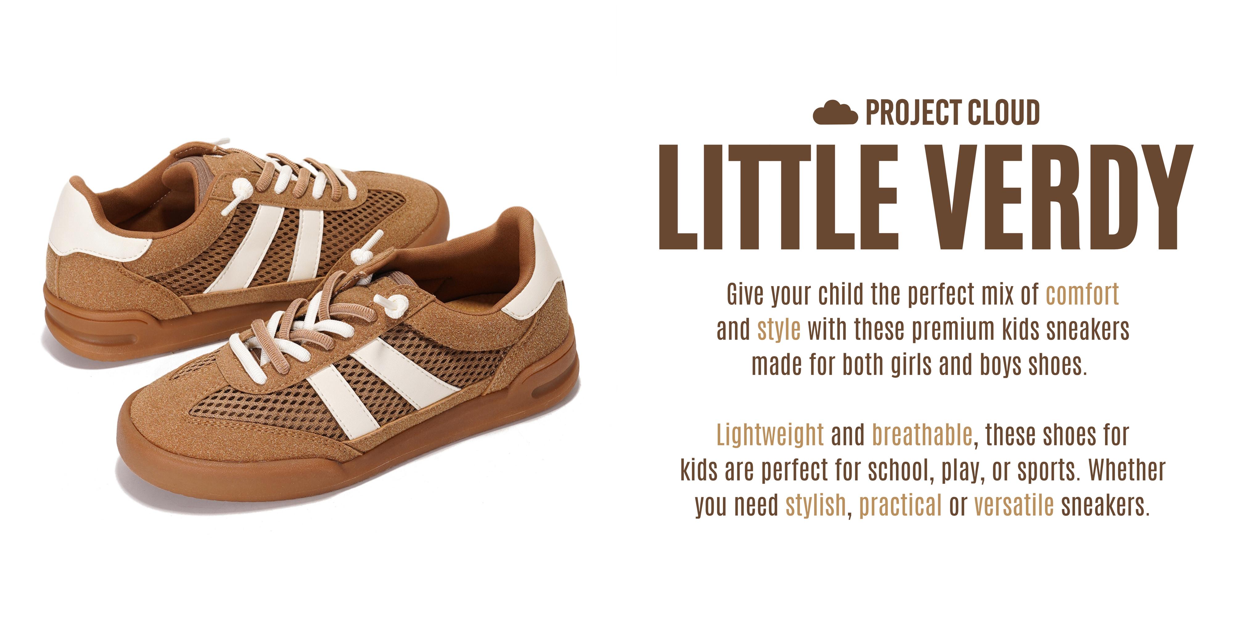 Project Cloud Kids | Sneakers for Boys & Girls | Memory Foam | Lightweight | Non-Slip - Little Verdy