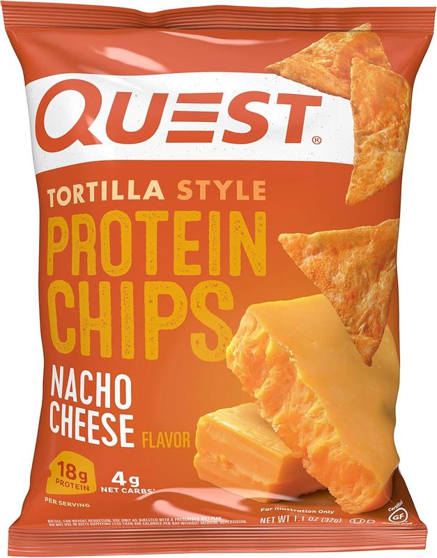 Quest Nutrition Tortilla Style Protein Chips Variety Pack, Chili Lime, Nacho Cheese, Loaded Taco, Low Carb, High Protein, Gluten Free, 1.1 oz (Pack of 12) Snack