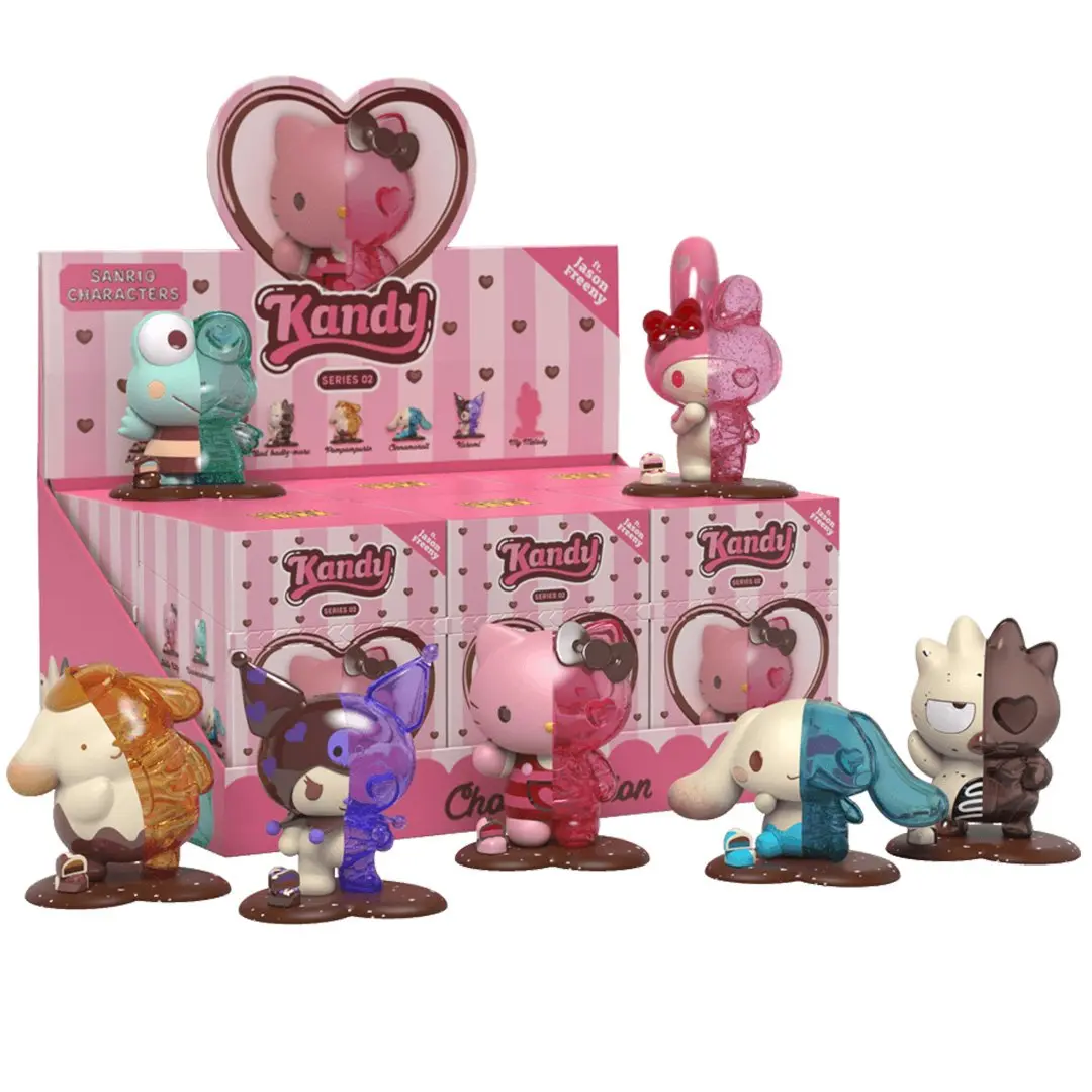 Sanrio x Kandy ft. Jason Freeny Chocolate Edition Series 02 Blind Box Figure Toy, Plastic Collectible for Kandy Fans, Blind Bag Item