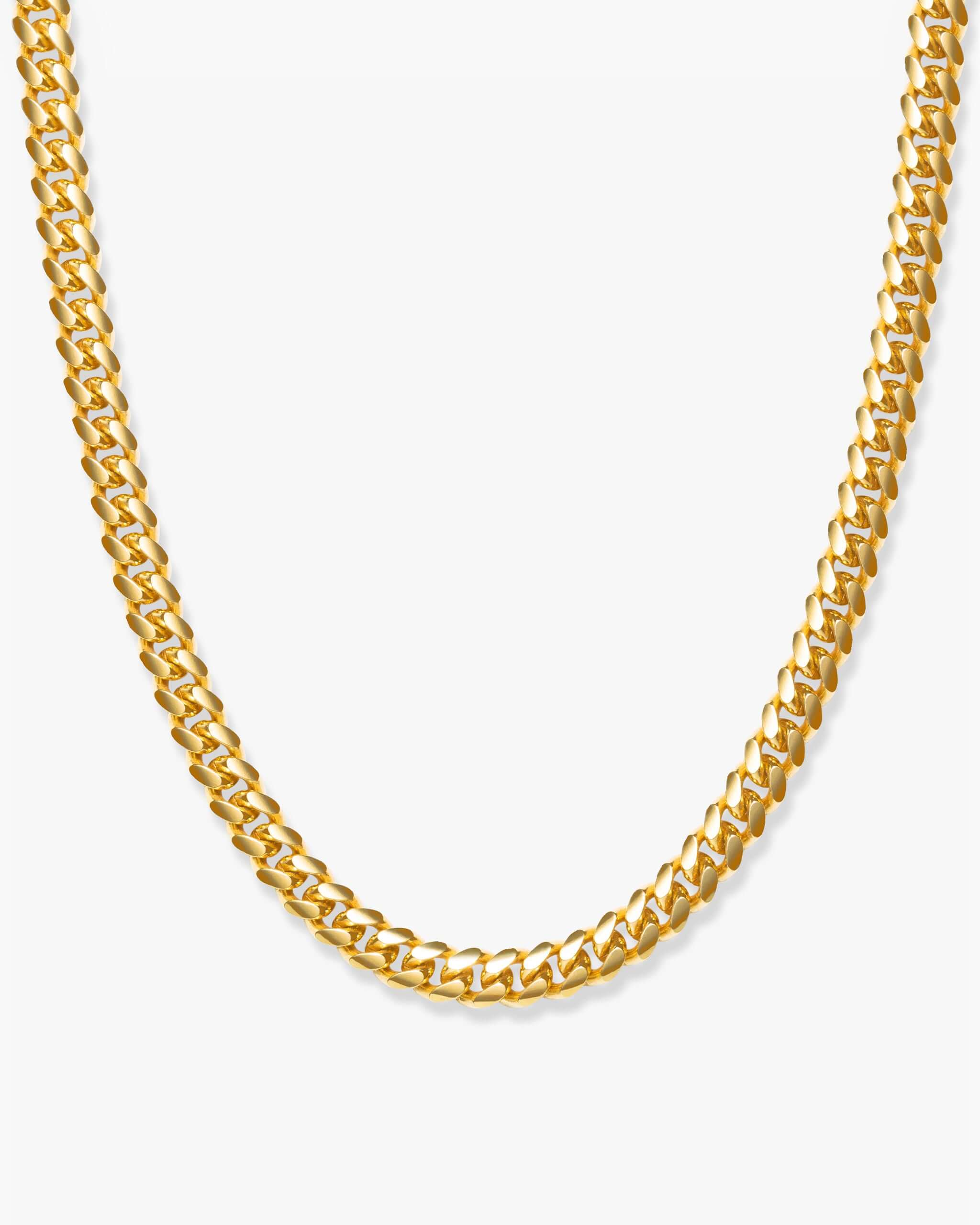 JAXXON Youth Cuban Link Chain 5mm - Gold - Waterproof - Box Clasp