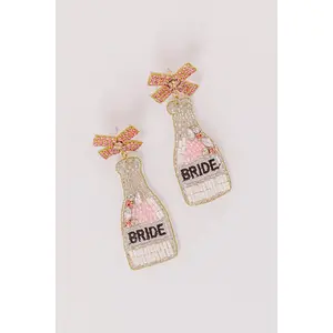 Toast To The Bride Earrings In Silver