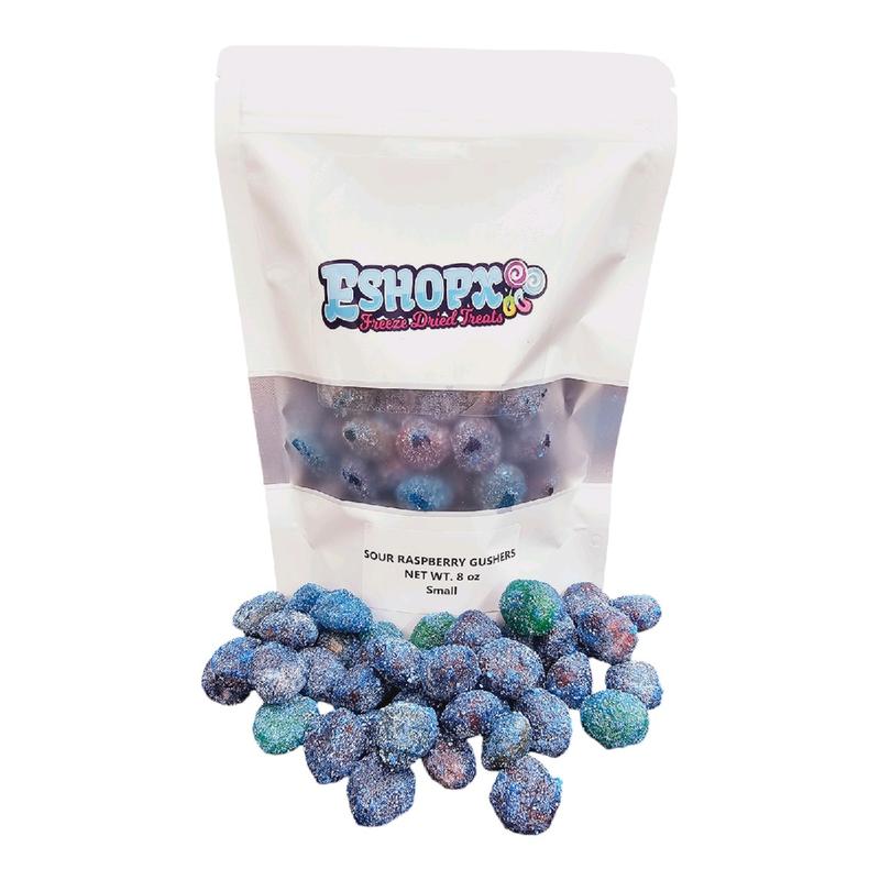 Blue Raspberry Sour Gushers Snack Candy - Sweet Bonbon viral sour Tangy Candies