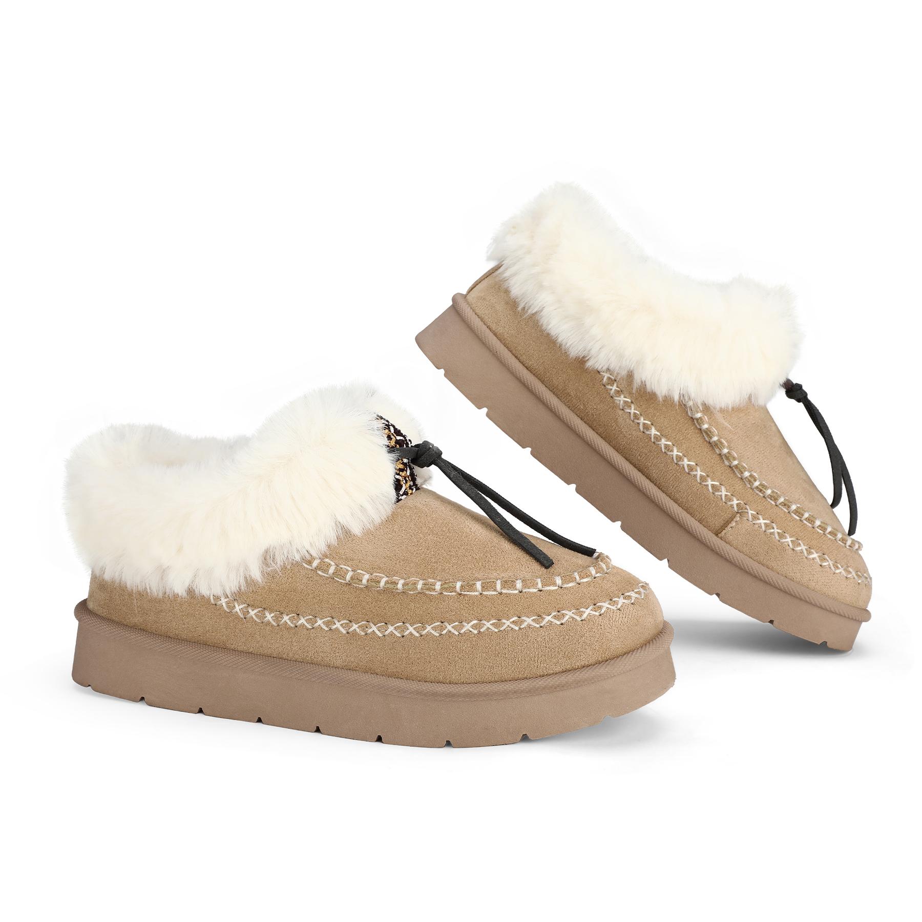 Mysoft Women's Winter Snow Boots, Warm Outdoor Shoe, Womensfashion Footwear, Winter Boots for Women, Perfect Valentine's Day Gift