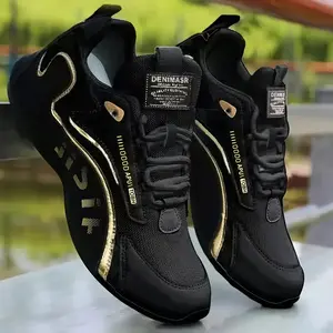 2026 Spring and Summer New Men's Mesh Sports Casual Shoes, Thick-soled Running Shoes, Fashionable Wrapped-sole Shoes, British Style Trendy Shoes