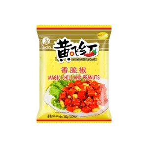 HUANGFEIHONG Crispy Chili Pepper Peanuts Snack - Spicy Roasted Red Pepper & Peanut Clusters, 350g