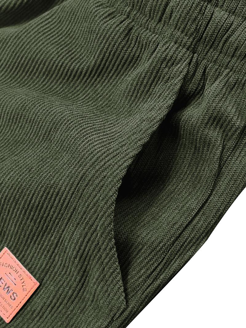 Men's Three-Piece Casual Pants Set - Gray Khaki and Black Green Minimalist Versatile Jogger Style Loose Fit Comfortable Spring Autumn Trousers