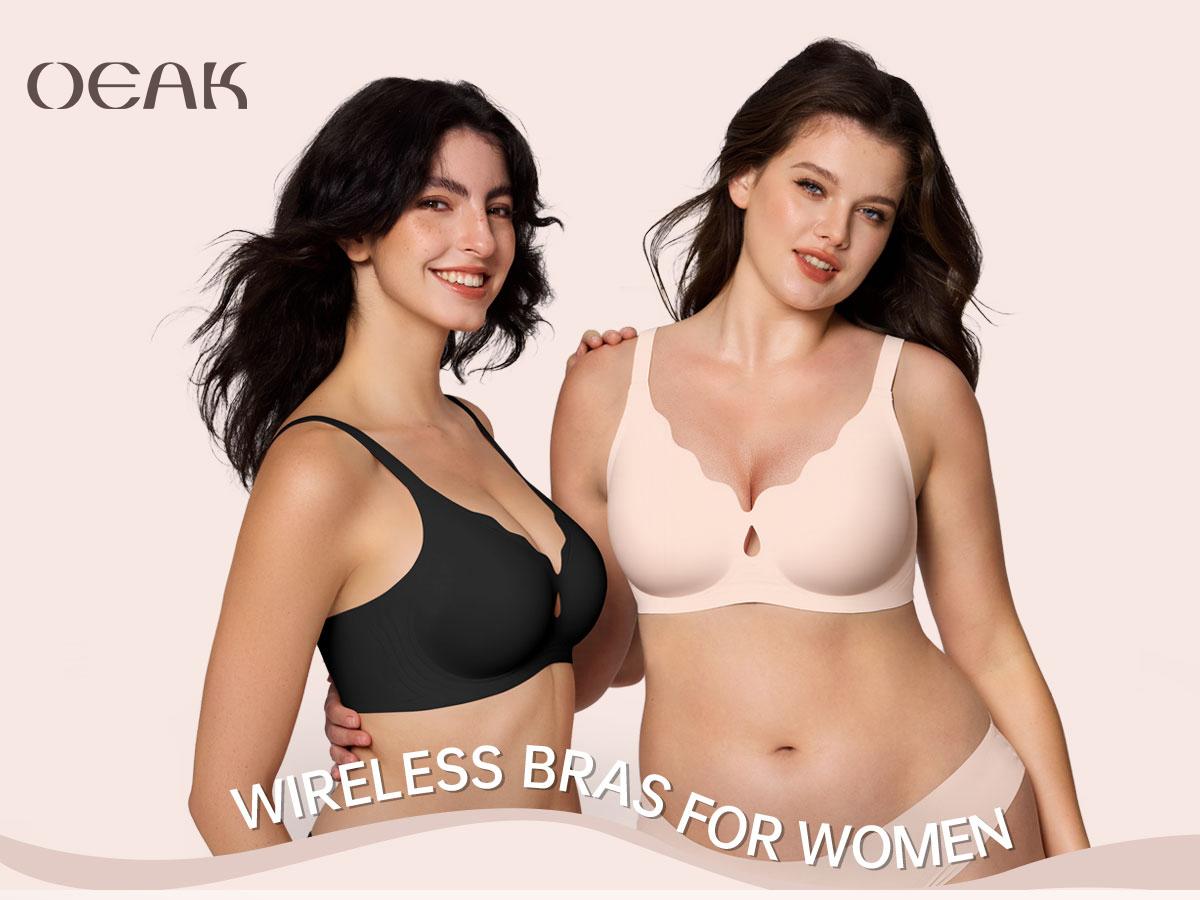OEAK Wireless Jelly Bras for Women Water-Drop Hollow Wave Push Up No Underwire Bra Seamless Full Coverage Support Bralettes Lift Everyday Bras OEAK Wireless Jelly Bras for Women Water-Drop Hollow Wave Push Up No Underwire Bra Seamless Full Coverage Support Bralettes Lift Everyday Bras