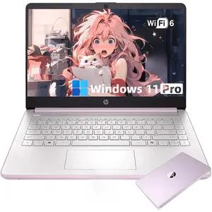 HP 2026 14" Laptop Computer, Intel N150 CPU, 4/8/16GB RAM, 128GB UFS+128/256GB MSD Storage, Wi-Fi 6, Copilot AI,Windows 11 Pro,Honey Lavender