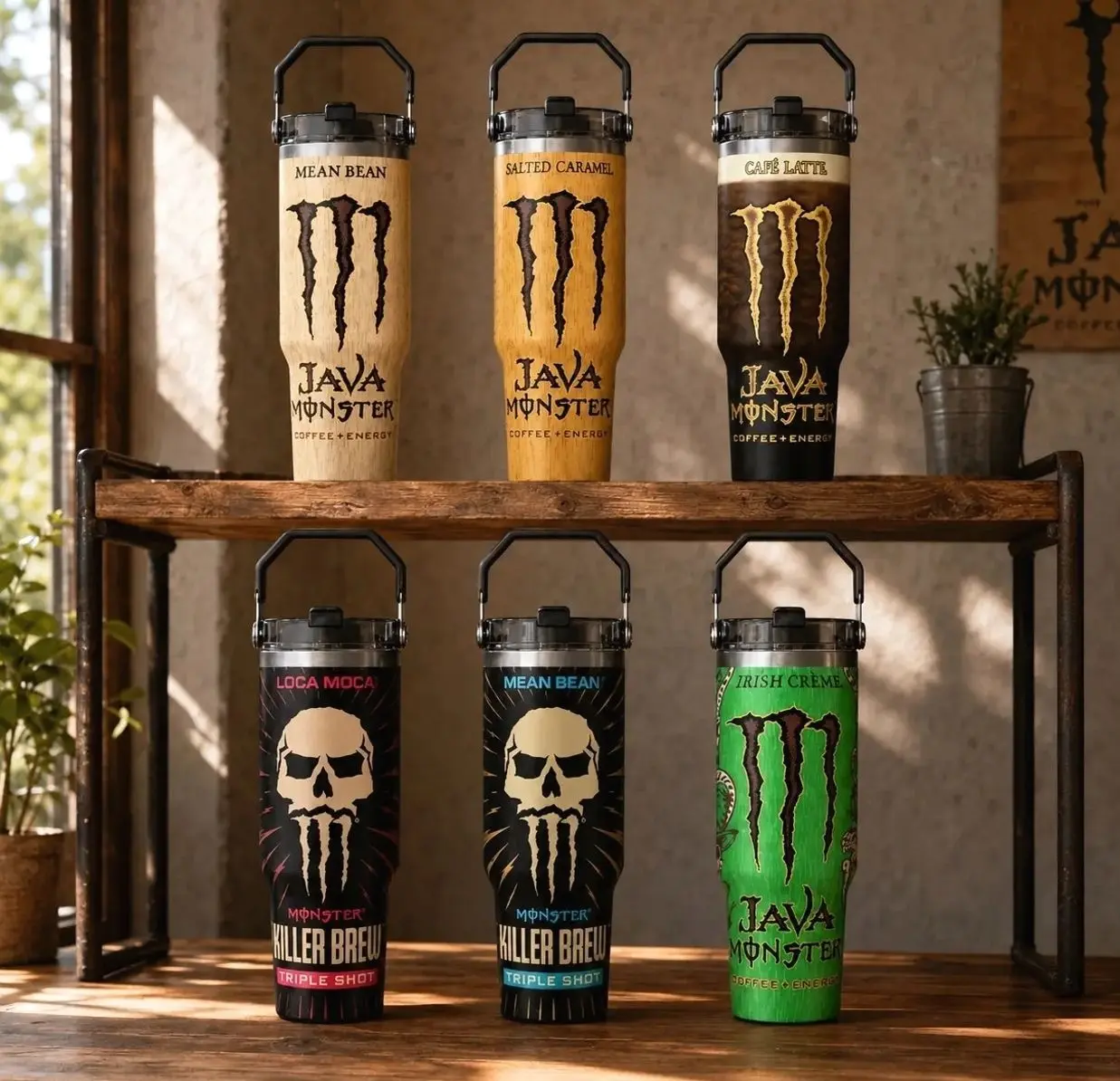 Monster Energy Drink 20oz Skinny Tumbler | Handmade Sublimation Tumbler | Stainless Steel Travel Cup | Gift for Energy Drink Fans