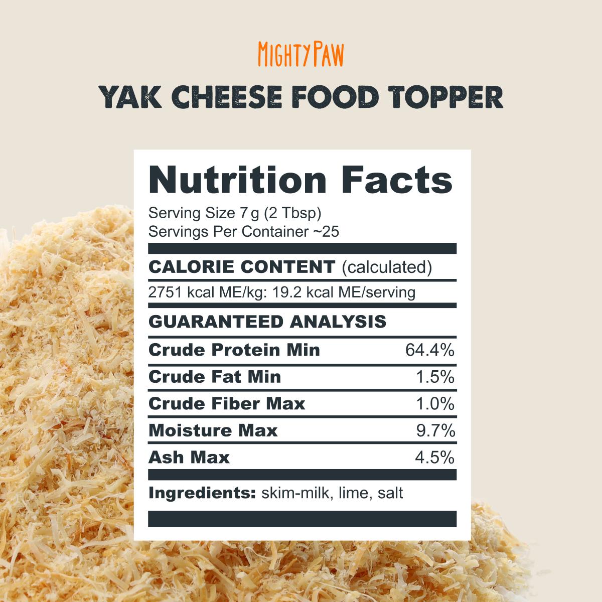 Mighty Paw Himalayan Yak Cheese Natural Food Topper for Dogs