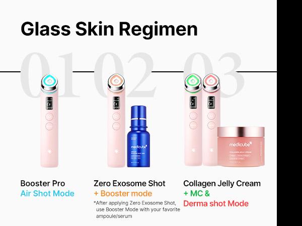 [LIVE Exclusive] [medicube] Booster Pro Pink Bear Edition Skincare SETㅣPair Kbeauty Viral Glass Glow Device with Skincare
