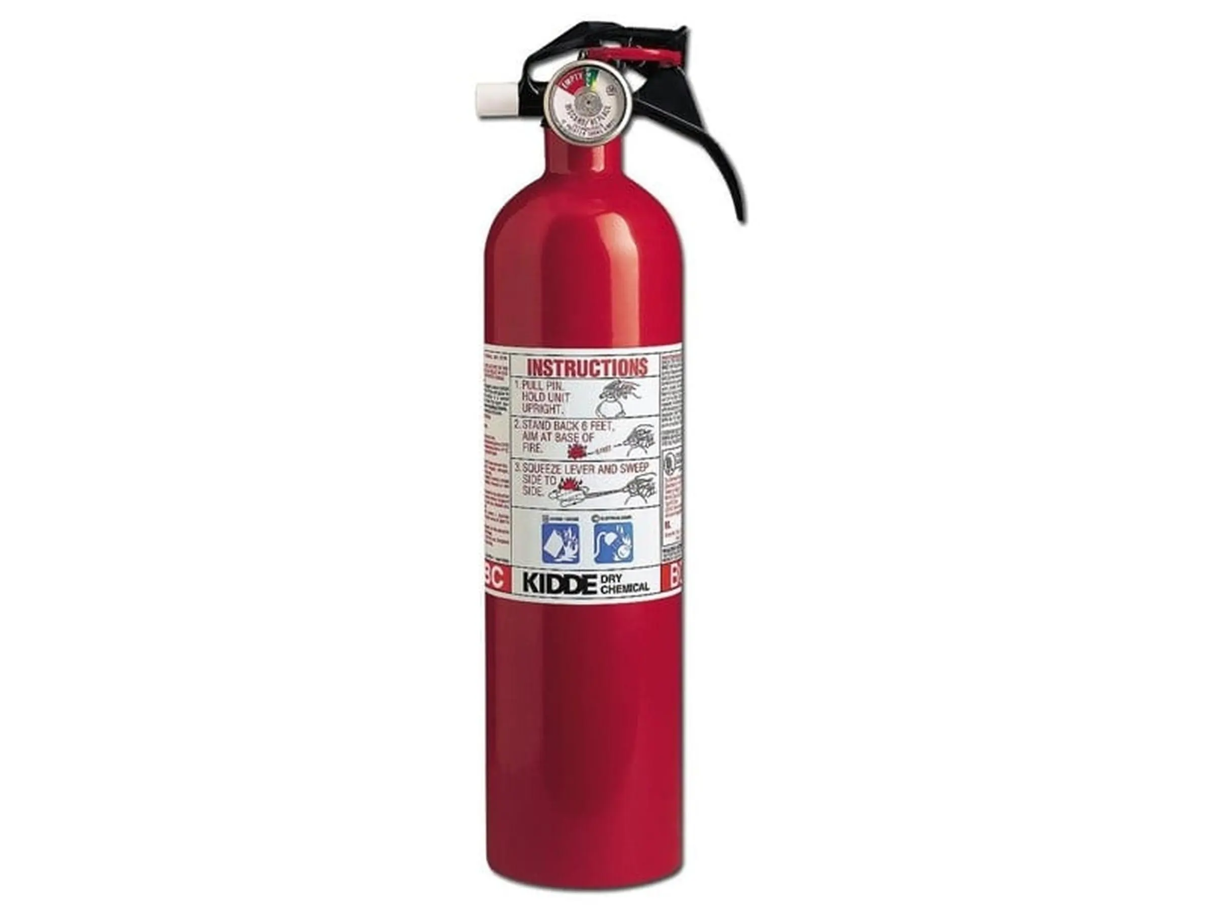 Kidde Safety Portable Hand Dry Chemical Fire Extinguisher for Home Improvement, Security & Safety Emergency Kits