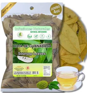 Soursop Leaves Herbal Tea (Guanabana Hojas) – 100% Natural Caffeine-Free Vegan Tea, Wildcrafted, Non-GMO, 4 oz Loose Leaf, 30+ Cups