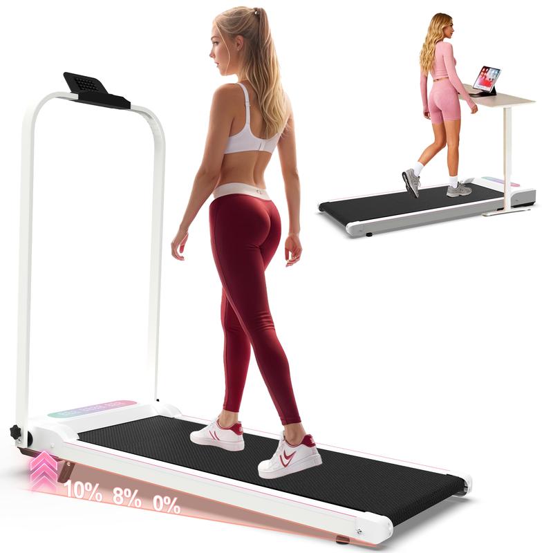 【SAVEYOUR】Folding Treadmill 2 in 1 Walking Pad,Under Desk Treadmill, Foldable Portable Treadmill with Handle Remote Control LED Display, Walking Jogging Machine for Home Office Use