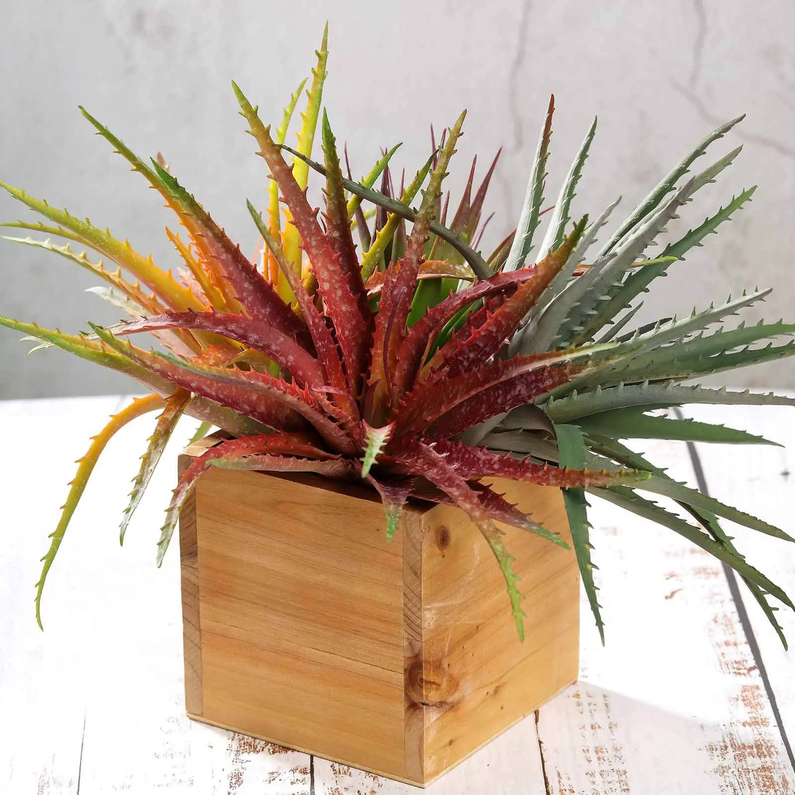 3-Pack 12in PVC Artificial Aloe Cameronii Succulent Plants, Home Decor for Bedroom, Kitchen, Bathroom Tabletop, Birthday, Christmas