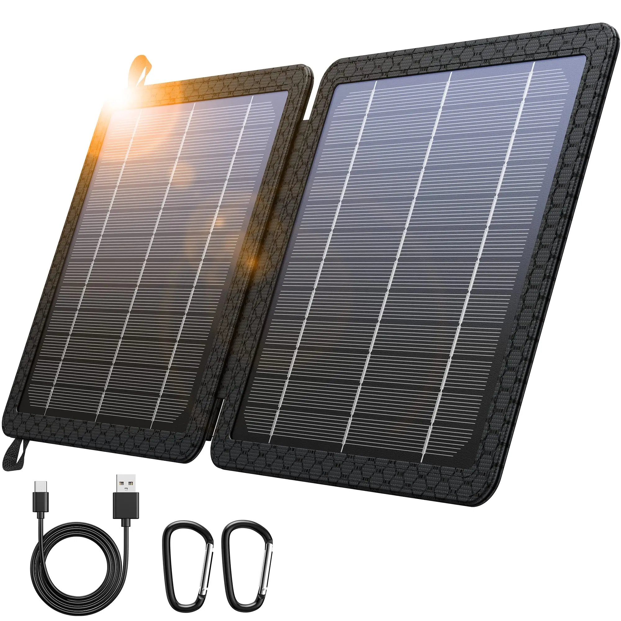 BLAVOR 10W Portable Solar Charger | Foldable Solar Panel with USB-C & USB-A  Outputs | IPX4 Waterproof | Compatible with Phones & Tablets | Perfect for  Camping, Hiking & Backpacking Trips - TikTok Shop